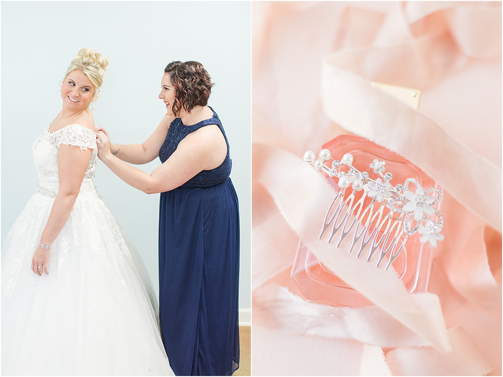 A Navy and Blush Wedding in Tell City Indiana | Brianna and Matt | Bret and Brandie Photography 0054.jpg