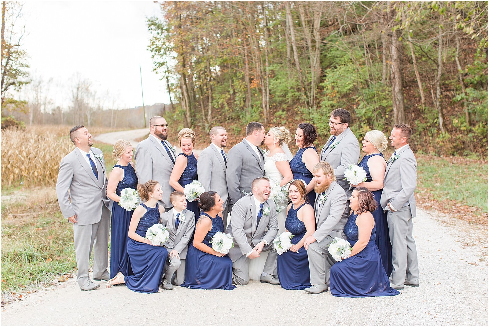 A Navy and Blush Wedding in Tell City Indiana | Brianna and Matt | Bret and Brandie Photography 0128.jpg