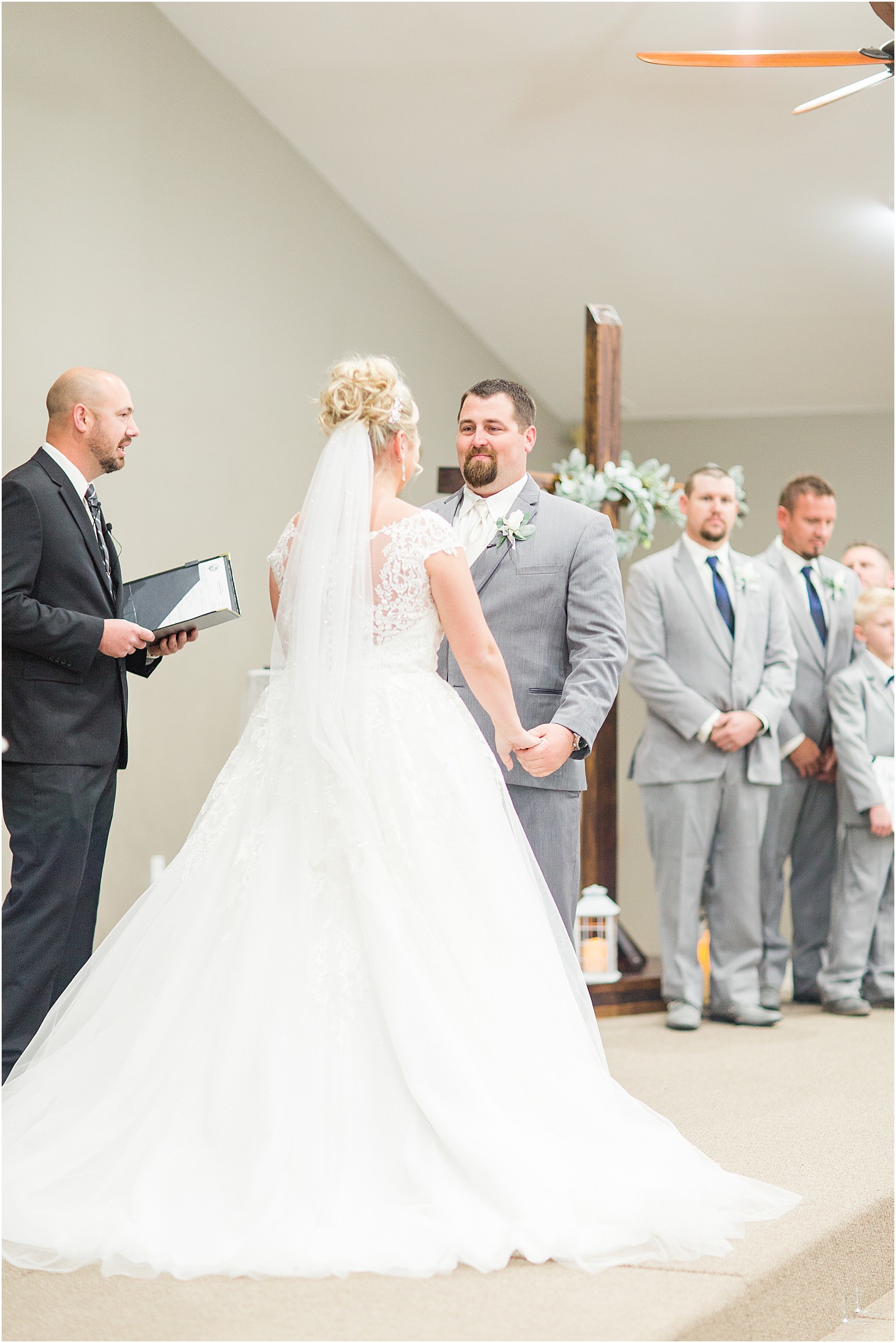 A Navy and Blush Wedding in Tell City Indiana | Brianna and Matt | Bret and Brandie Photography 0129.jpg