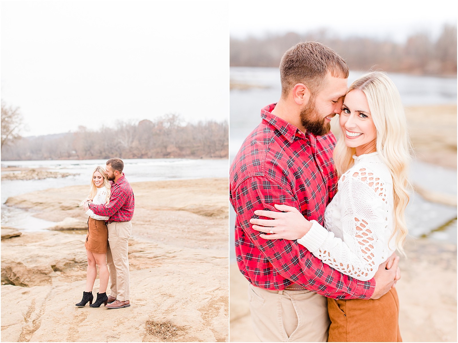 An sweet and snuggly fall anniversary session in Loogootee, Indiana. | #anniversarysession #fallsession #southernindianawedding | 008.jpg